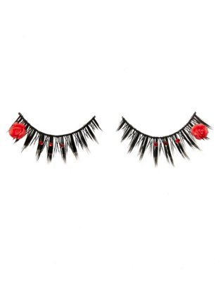 "Day of the Dead Rose Eyelashes"