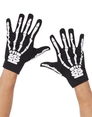 "Black Skeleton Gloves"