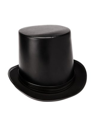 "Vampire Faux Leather Top Hat"