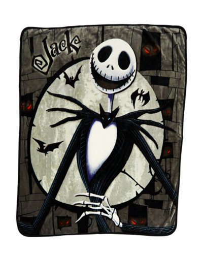 Jack and Sally Reversible Fleece Blanket - The Nightmare Before Christ