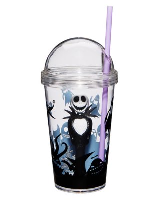"Jack Skellington Cup with Straw - Nightmare Before Christmas"