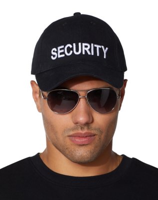 "Black Security Hat"