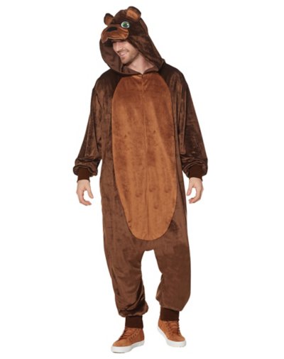 "Adult Bear Jumpsuit Costume"