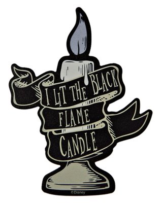 "Black Flame Candle Magnet - Hocus Pocus"