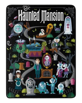 "The Haunted Mansion Map Fleece Blanket - Disney"