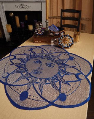 "Tarot Blue Moon Centerpiece"