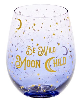 "Be Wild Moon Child Stemless Glass - 22 oz."