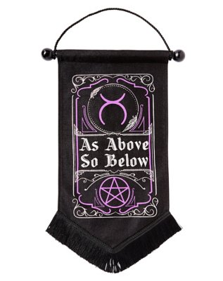 "As Above So Below Scroll Sign"