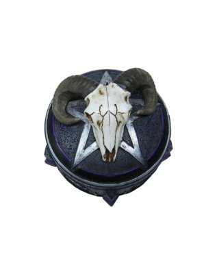 "Mystical Arts Ram Skull Trinket Box"