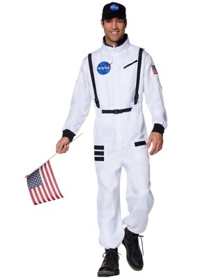 "Adult White NASA Jumpsuit"