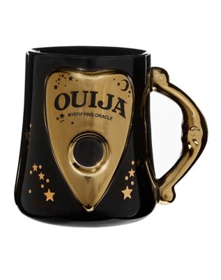 "Black and Gold Ouija Molded Coffee Mug - 23 oz."