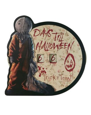 "Sam Countdown to Halloween Sign - Trick 'r Treat"