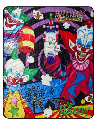 "Killer Klowns from Outer Space Sherpa Fleece Blanket"