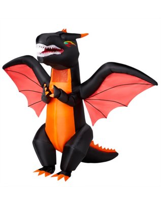 "Kids Fire Dragon Inflatable Costume"