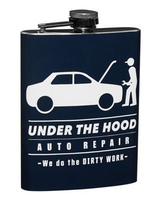 "Under The Hood Flask"