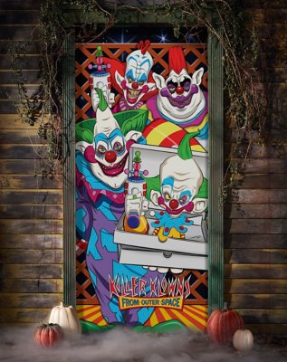 "Killer Klowns from Outer Space Door Cover"