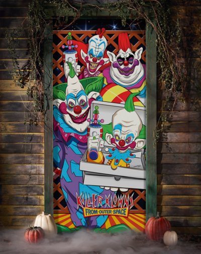 "Killer Klowns from Outer Space Door Cover"