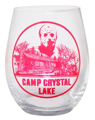 "Camp Crystal Lake Stemless Glass - Friday the 13th"