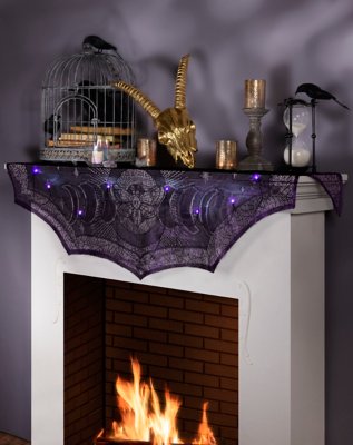"Mystical Arts Light-Up Insect Mantel Scarf"