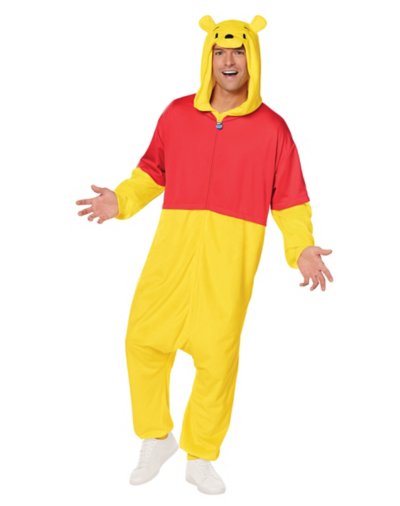 "Adult Pooh Jumpsuit Costume - Winnie the Pooh"