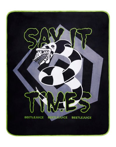 Say It Three Times Sandworm Fleece Blanket - Beetlejuice