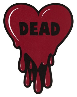 "Drippy Dead Heart Magnet"