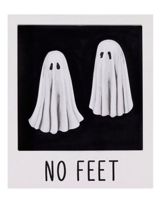 "Ghost Duo Polaroid Picture Sign"