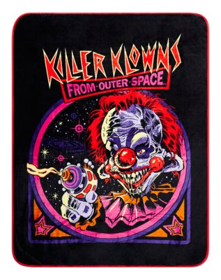 "Killer Klowns from Outer Space Retro Fleece Blanket"