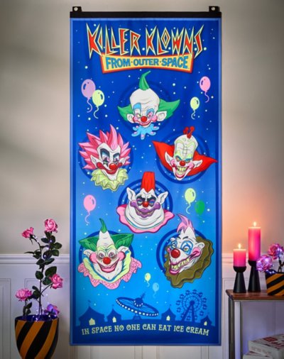 "Killer Klowns from Outer Space Black Light Wall Panel"