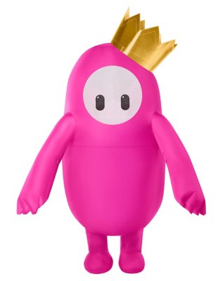 "Adult Pink Fall Guys Inflatable Costume"