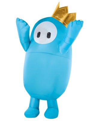 "Adult Blue Fall Guys Inflatable Costume"