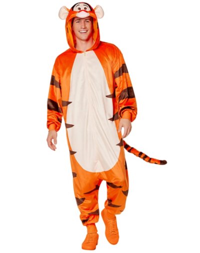 "Adult Tigger Jumpsuit Costume - Winnie the Pooh"