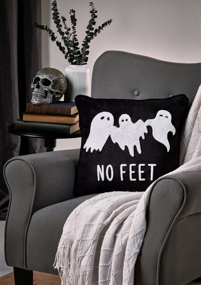 "Ghost Print Pillow Cover"