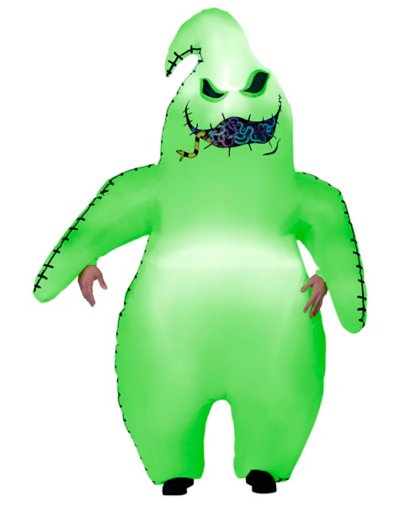 "Kids Light-Up Oogie Boogie Inflatable Costume - The Nightmare Before C"