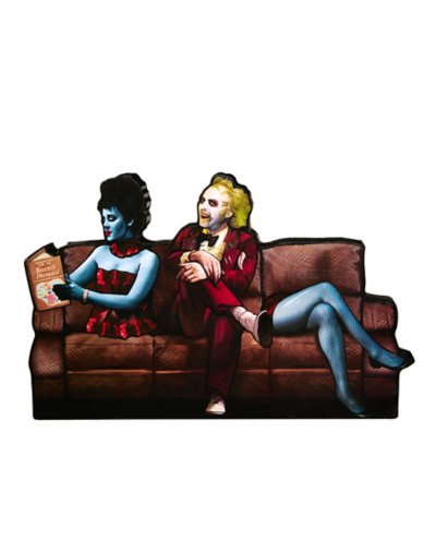 "Beetlejuice Couch Sign"