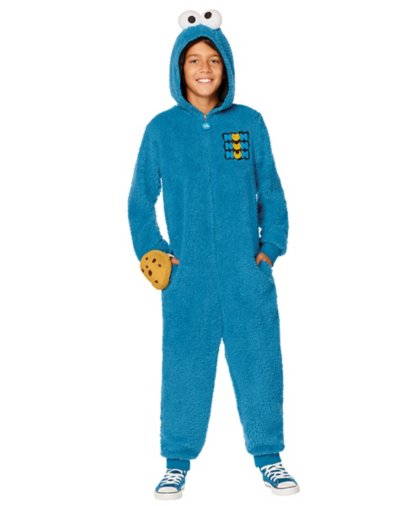 "Kids Cookie Monster Jumpsuit - Sesame Street"