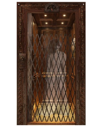 "Ghost Elevator Door Cover"