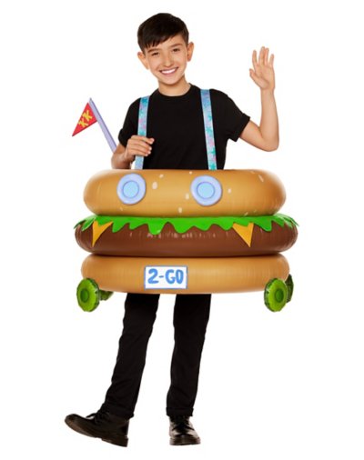 "Kids Patty Wagon Ride-Along Inflatable Costume - SpongeBob SquarePants"