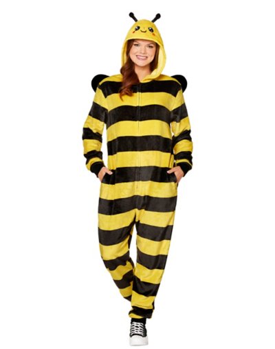 "Adult Bee Jumpsuit Costume"