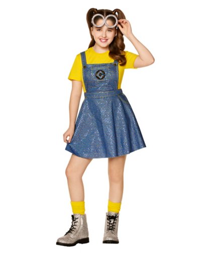 "Kids Kevin Minion Bling Dress Costume"