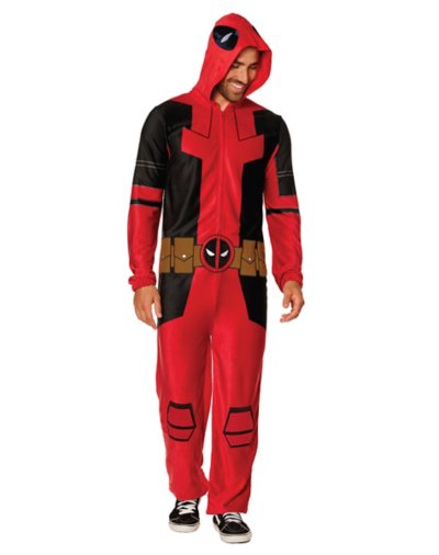 "Adult Deadpool Jumpsuit Costume"