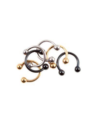 Multi-Pack Plated Horseshoe Rings - 3 Pair