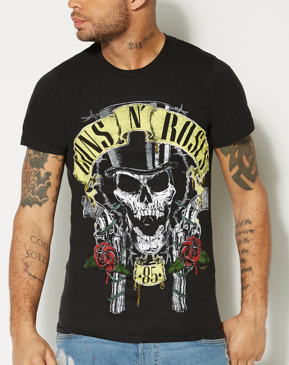 Top Hats Guns N' Roses T Shirt
