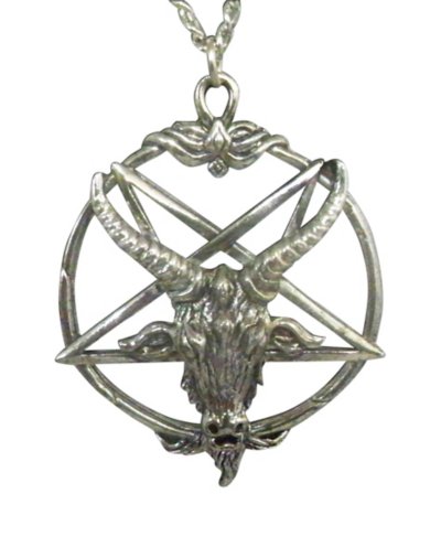 Ox Inverted Baphomet Pentagram Necklace