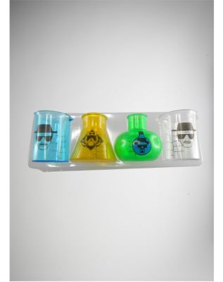 3 Oz Breaking Bad Beaker Plastic Shot Glass Set Spencers 4249