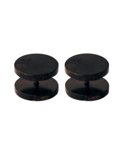 Black Large Face Fake Plug Set