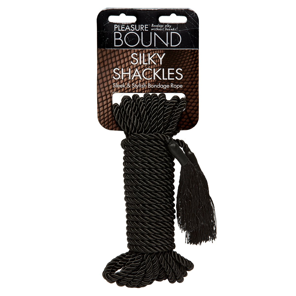 Silky Shackles Bondage Rope Black – Pleasure Bound 