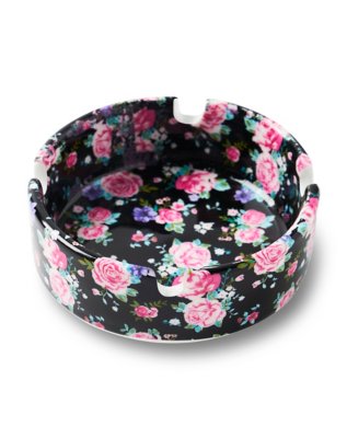 "Floral Pattern Ashtray"