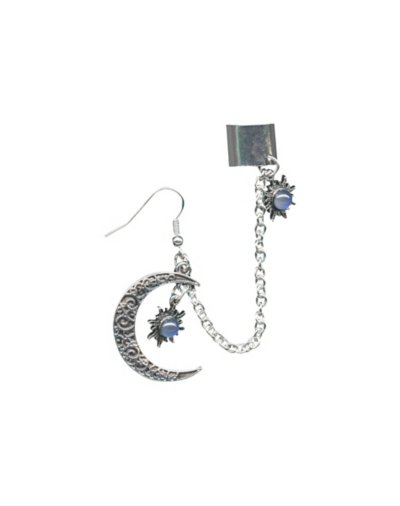 Sun and Moon Cuff Earring