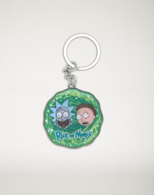 rick and morty plush keychain